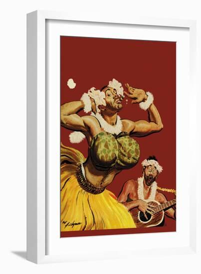 Leatherneck Luau-John Clymer-Framed Art Print