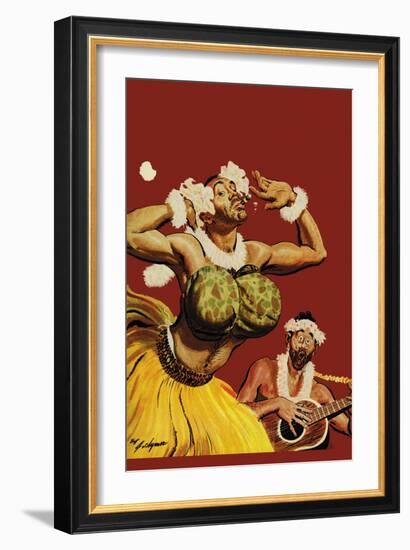 Leatherneck Luau-John Clymer-Framed Art Print