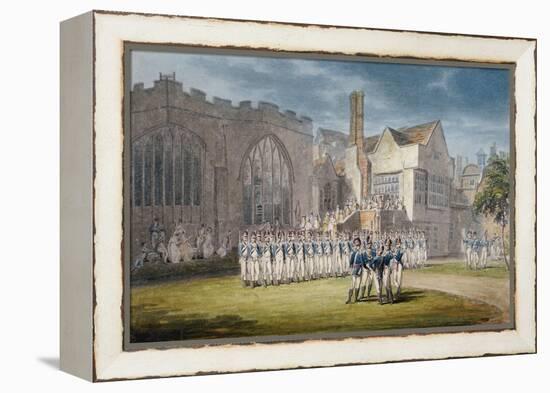 Leathersellers' Hall, and the Church of St Helen, Bishopsgate, City of London, 1792-Edward Dayes-Framed Premier Image Canvas