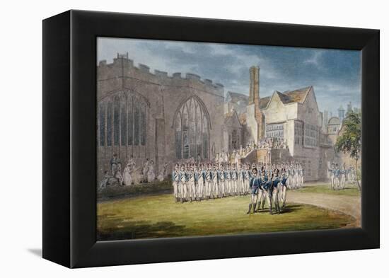 Leathersellers' Hall, and the Church of St Helen, Bishopsgate, City of London, 1792-Edward Dayes-Framed Premier Image Canvas