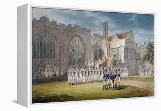 Leathersellers' Hall, and the Church of St Helen, Bishopsgate, City of London, 1792-Edward Dayes-Framed Premier Image Canvas