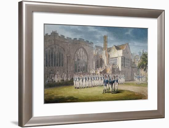 Leathersellers' Hall, and the Church of St Helen, Bishopsgate, City of London, 1792-Edward Dayes-Framed Giclee Print