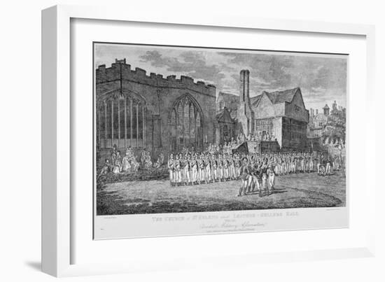 Leathersellers' Hall, and the Church of St Helen, Bishopsgate, City of London, 1871-Edward Dayes-Framed Giclee Print