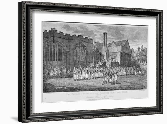 Leathersellers' Hall, and the Church of St Helen, Bishopsgate, City of London, 1871-Edward Dayes-Framed Giclee Print