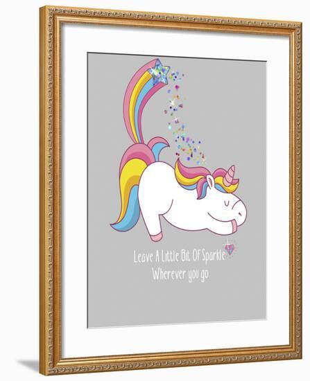 Leave A Little Bit Of Sparkle Tee-Tina Lavoie-Framed Giclee Print