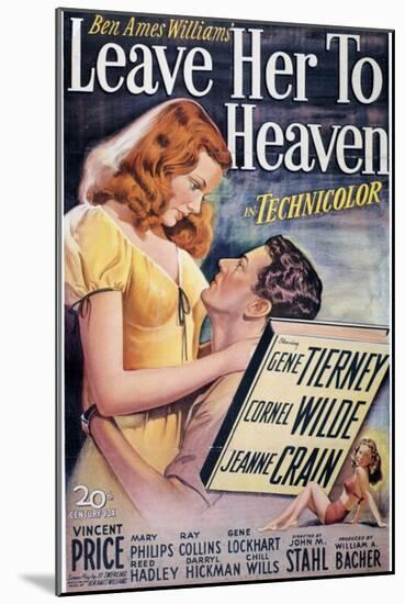 Leave Her To Heaven, 1945, Directed by John M. Stahl-null-Mounted Giclee Print