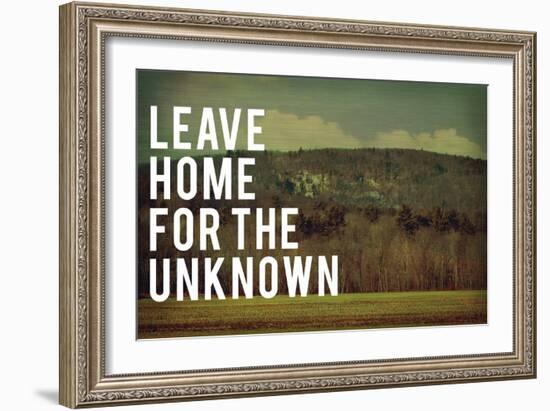 Leave Home-Vintage Skies-Framed Giclee Print