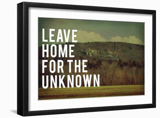 Leave Home-Vintage Skies-Framed Giclee Print