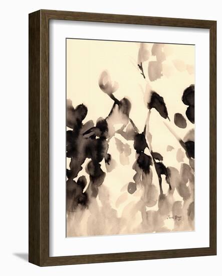 Leaves Abstract in Ink Ii, C.2019 (Ink on Paper)-Janel Bragg-Framed Giclee Print