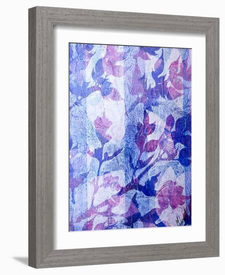 Leaves and Stripes-Margaret Coxall-Framed Giclee Print