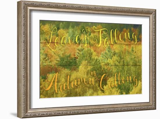 Leaves Are Falling-Cora Niele-Framed Giclee Print