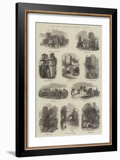 Leaves from a Sketch-Book, Brighton and Sussex-Samuel Read-Framed Giclee Print