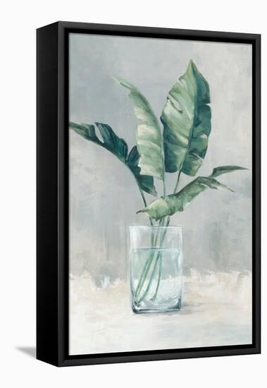 Leaves in a Glass II-Alex Black-Framed Stretched Canvas