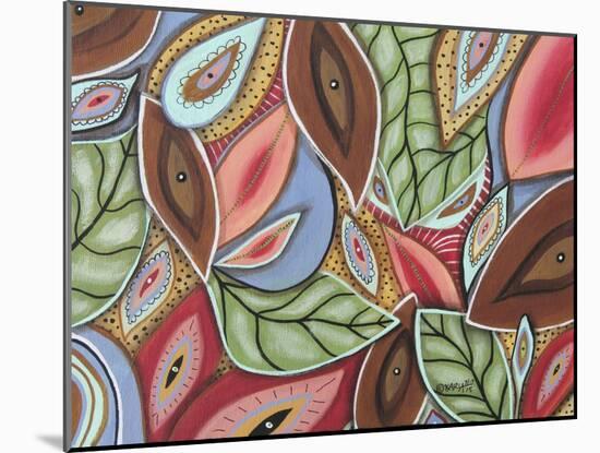 Leaves Medley 1-Karla Gerard-Mounted Giclee Print