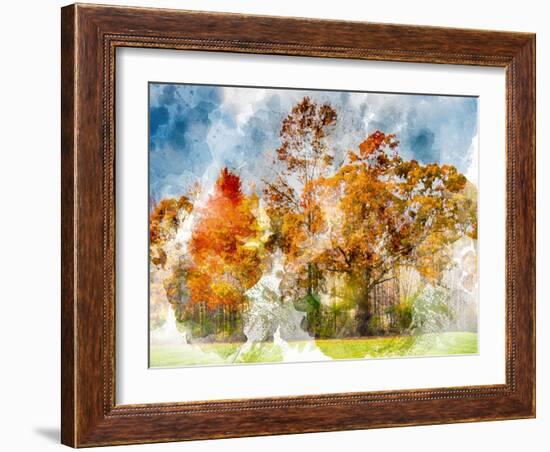 Leaves of Autumn-Chamira Young-Framed Art Print