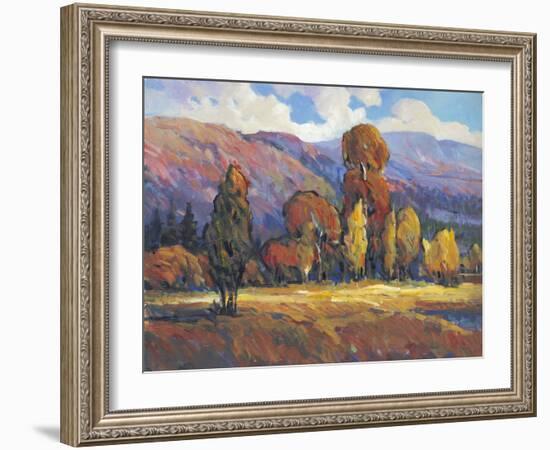 Leaves of Fire I-Tim O'toole-Framed Art Print