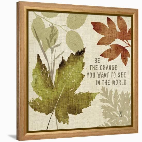 Leaves of Inspiration I-Sarah Mousseau-Framed Stretched Canvas