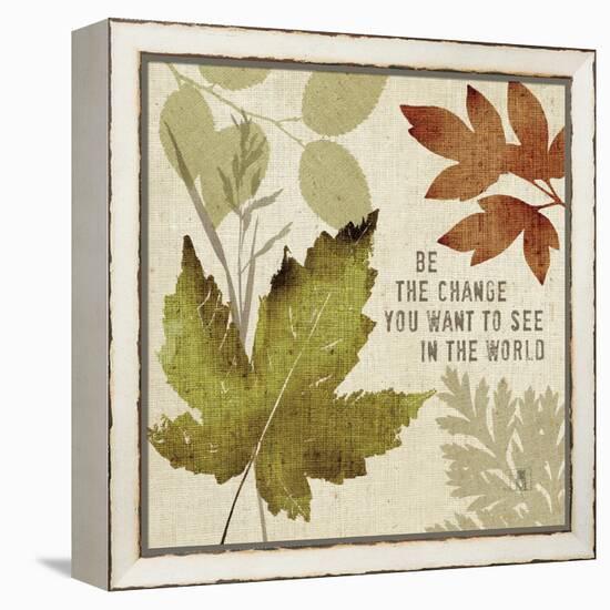 Leaves of Inspiration I-Sarah Mousseau-Framed Stretched Canvas