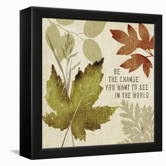 Leaves of Inspiration I-Sarah Mousseau-Framed Stretched Canvas