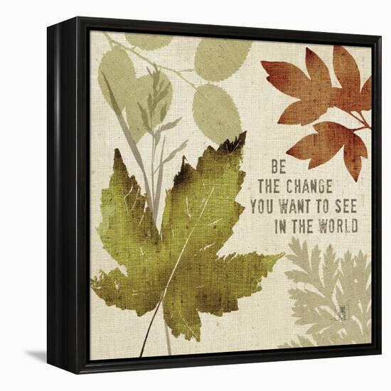 Leaves of Inspiration I-Sarah Mousseau-Framed Stretched Canvas