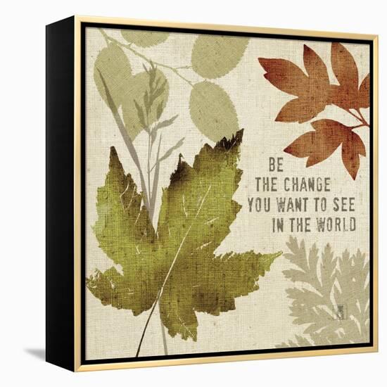 Leaves of Inspiration I-Sarah Mousseau-Framed Stretched Canvas