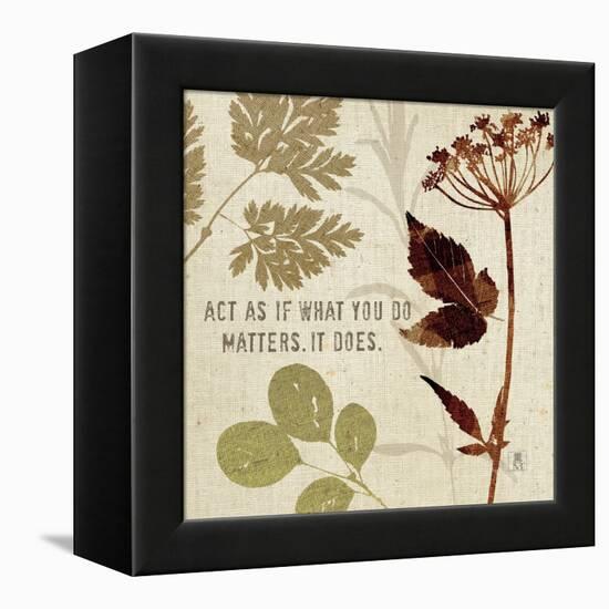 Leaves of Inspiration IV-Sarah Mousseau-Framed Stretched Canvas