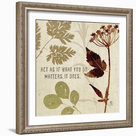 Leaves of Inspiration IV-Sarah Mousseau-Framed Premium Giclee Print