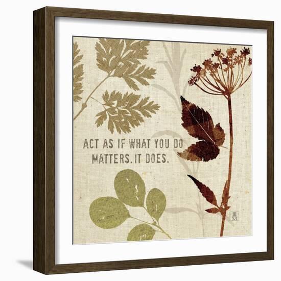 Leaves of Inspiration IV-Sarah Mousseau-Framed Premium Giclee Print