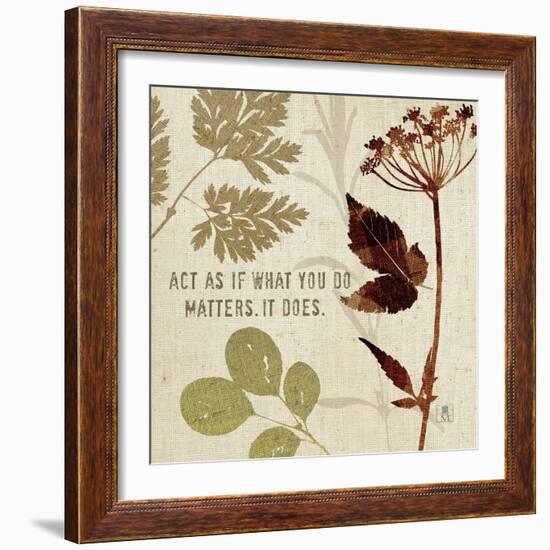 Leaves of Inspiration IV-Sarah Mousseau-Framed Premium Giclee Print