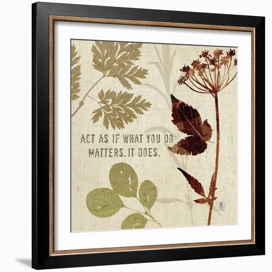 Leaves of Inspiration IV-Sarah Mousseau-Framed Premium Giclee Print
