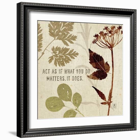 Leaves of Inspiration IV-Sarah Mousseau-Framed Premium Giclee Print