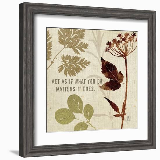 Leaves of Inspiration IV-Sarah Mousseau-Framed Art Print