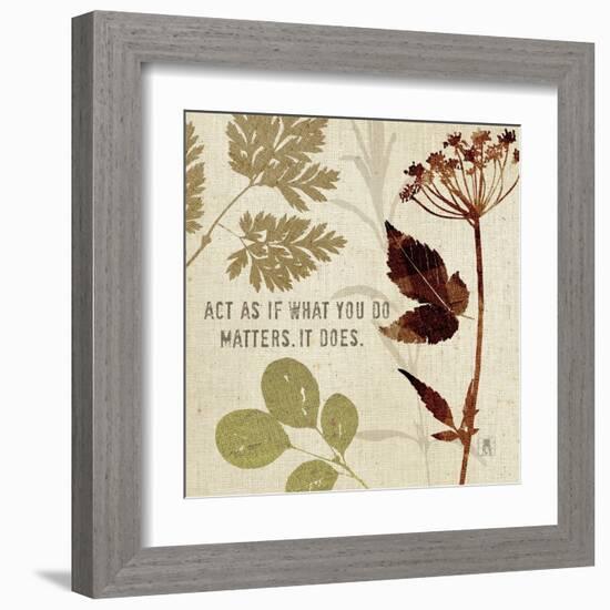 Leaves of Inspiration IV-Sarah Mousseau-Framed Art Print