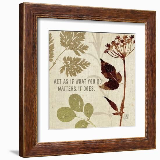 Leaves of Inspiration IV-Sarah Mousseau-Framed Art Print