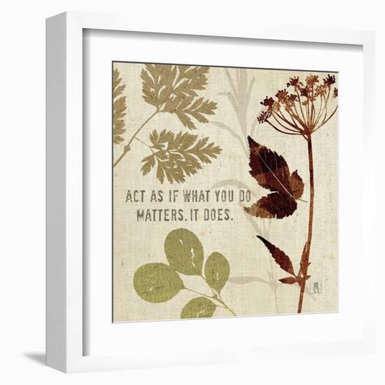 Leaves of Inspiration IV-Sarah Mousseau-Framed Art Print