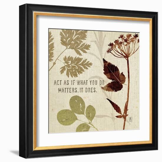 Leaves of Inspiration IV-Sarah Mousseau-Framed Art Print