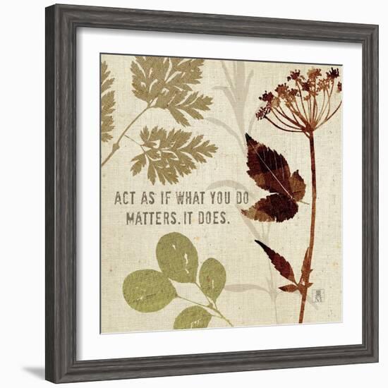 Leaves of Inspiration IV-Sarah Mousseau-Framed Art Print