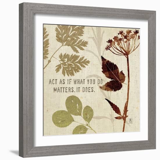 Leaves of Inspiration IV-Sarah Mousseau-Framed Art Print