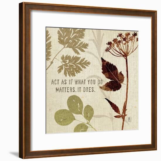 Leaves of Inspiration IV-Sarah Mousseau-Framed Art Print