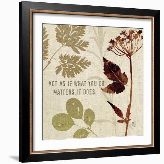 Leaves of Inspiration IV-Sarah Mousseau-Framed Art Print