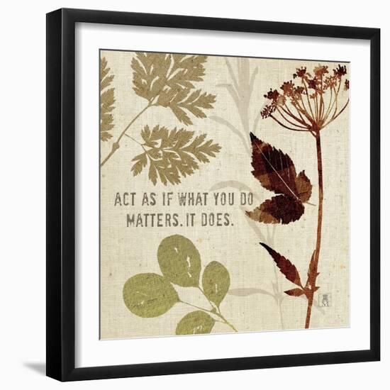 Leaves of Inspiration IV-Sarah Mousseau-Framed Art Print