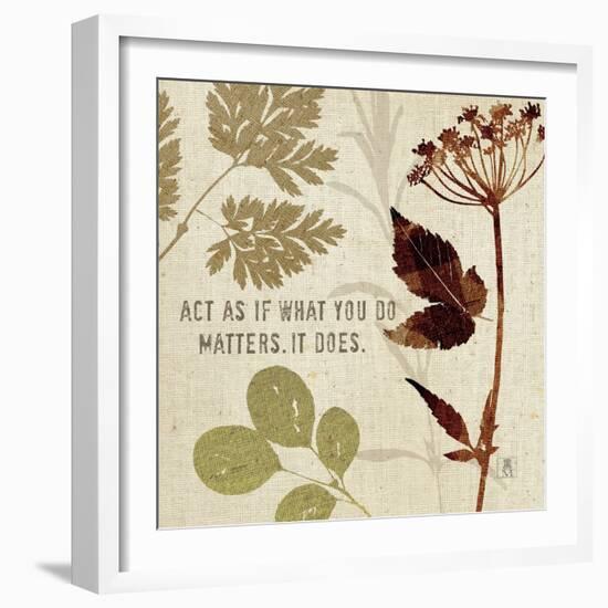 Leaves of Inspiration IV-Sarah Mousseau-Framed Art Print