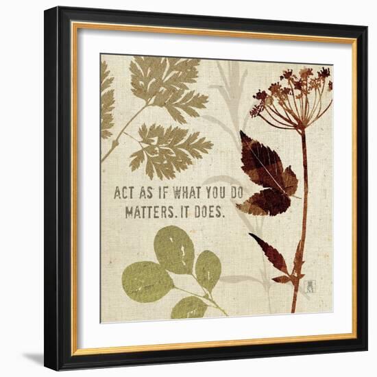 Leaves of Inspiration IV-Sarah Mousseau-Framed Art Print