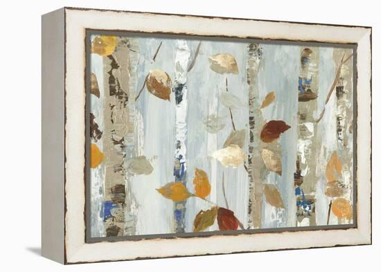 Leaves on Birch-Allison Pearce-Framed Stretched Canvas