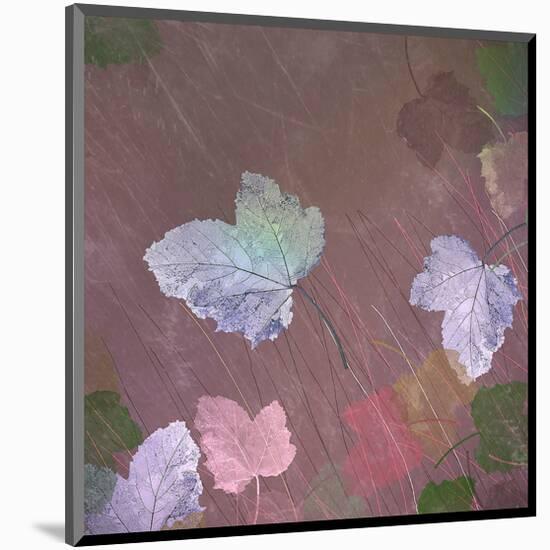 Leaves pinks-Claire Westwood-Mounted Art Print