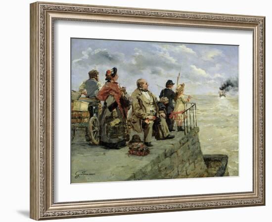 Leaving for Jersey-Guillaume Romain Fouace-Framed Giclee Print