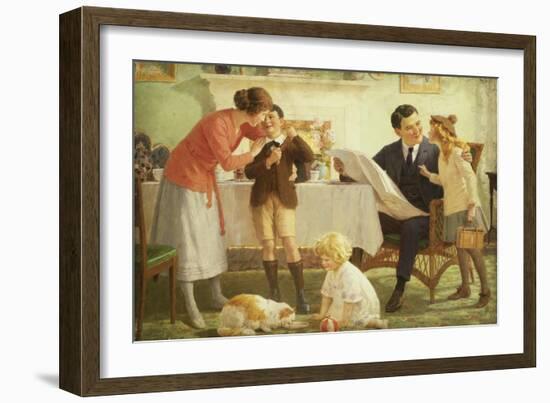 Leaving for School-Percy Tarrant-Framed Giclee Print