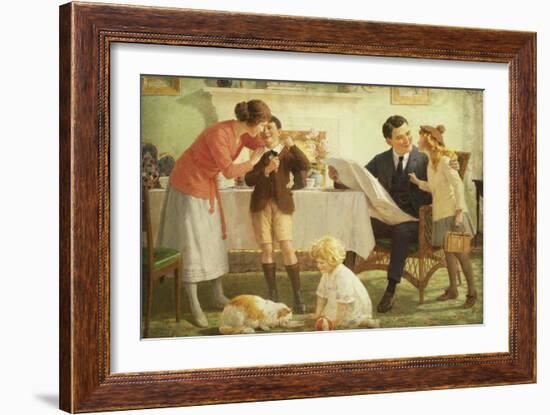 Leaving for School-Percy Tarrant-Framed Giclee Print