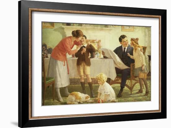 Leaving for School-Percy Tarrant-Framed Giclee Print