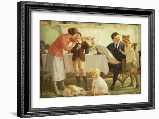 Leaving for School-Percy Tarrant-Framed Giclee Print